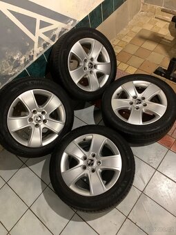 Alu kola Škoda R16 5X112 LETNÍ PNEU 205/55 R16 MICHELIN - 2