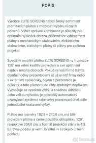 Projekční plátno, mobilní, NOVÉ - 2
