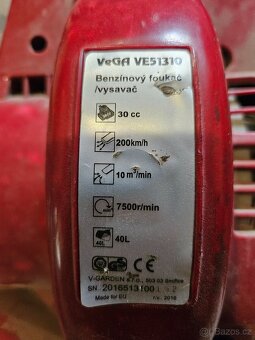 Benzínový výkonný fukar / vysavač na listí Vega VE51310 - 2
