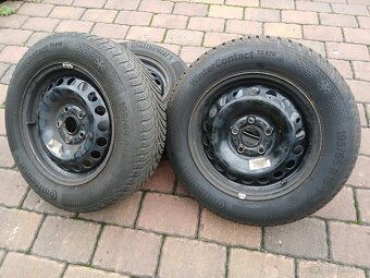 Plechová kola,sada,5x112,ET43,CONTINENTAL,195/65 R15,9,5/5mm - 2