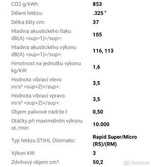 Motorová pila stihl ms 261 - 2