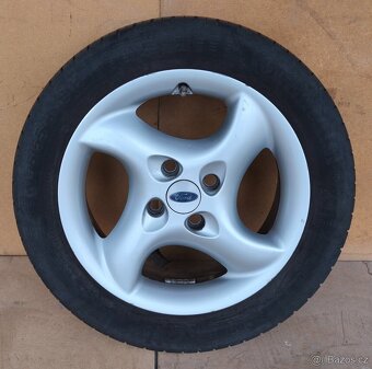 Alu kola Ford s pneu Continental 195/55 R16, vzorek 6 mm - 2
