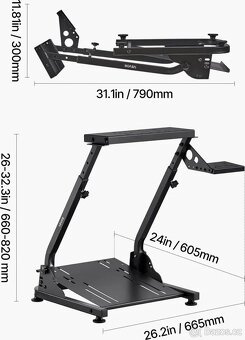 Stojan na volant Logitech G29 G27 G920 G923 VEVOR - 2