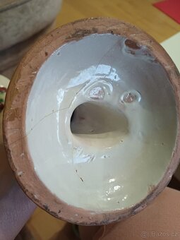 Keramický secesní svícen - 2