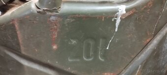 20l kanystry, plechové - 2