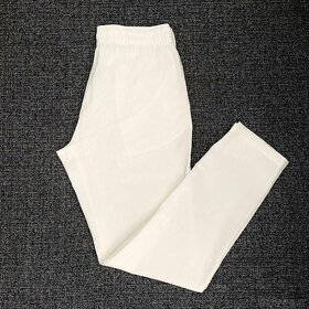 Dámské bílé lněné kalhoty vel. 42 - 2