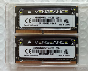 32GB kit SO-DIMM DDR4 2x16GB 3200 CL22 Corsair Vengeance - 2
