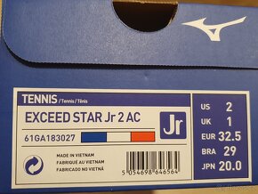 Dětské tenisky Mizuno Exceed Star Jr 2 vel. 32,5, nové - 2