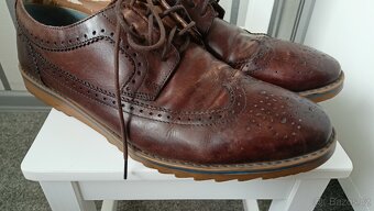 Elegantní kožené šněrovací boty Clarks - UK11 - 2