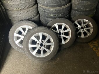 Alu citigo Škoda 14 4x100 celoroční zánovní pneu - 2