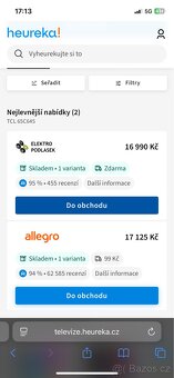 TCL 65C645 4K QLED 53 měsíců v záruce ještě - 2