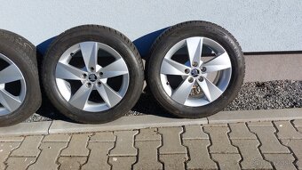 Alu kola 5x100 r15 originál škoda fabia zimní pneu - 2