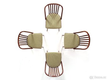 A. Šuman, přečalouněné jídelní židle TON 4 kusy. - 2