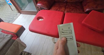 Elektrické Masážní lehátko AKCE  červené 2 motory - 2