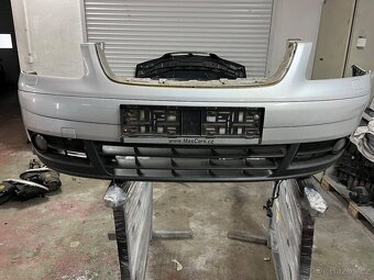 Vw Touran přední zadní nárazník LA7W stříbrný maska - 2