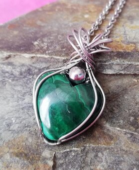 náhrdelník Malachit - 2