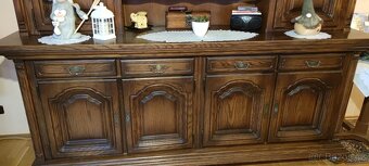 Masivní dubový sekretář - 2