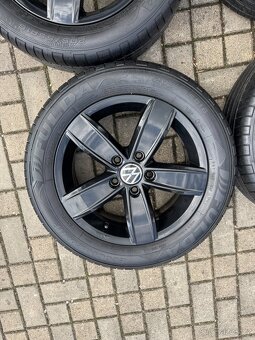 ORIGINÁL Alu Volkswagen Corvara R16, 5x112 - TOP STAV, LETNÍ - 2