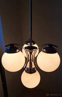 Starožitný Art Deco lustr, osvětlení,,.. - 2