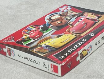 🚗✨ Puzzle Disney Pixar Auta 2 – 4x54 dílků | Perfektní stav - 2