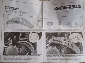 tepelná ochrana, krytka vyfuku KTM 350 exc - 2