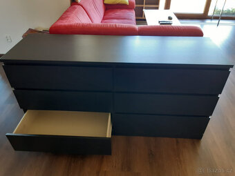 Komoda Ikea Malm, 6 zásuvek - 2