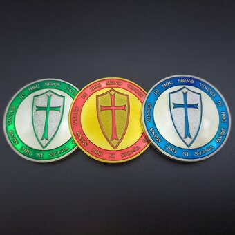 Templářské sběratelské mince (sada 3 ks) - 2