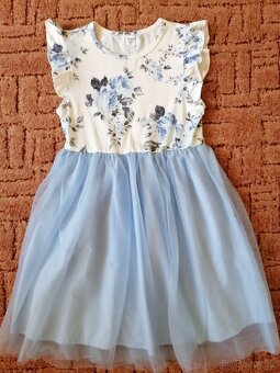 Dětské světle modré šaty - 2