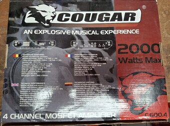 Zesilovač do auta Cougar C600.4x125W - 2