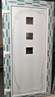 DVEŘE vchodové plastové 100x210cm zlatý dub Nové - 2
