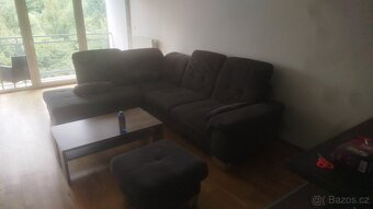 sedací souprava L + taburet a stolek - 2