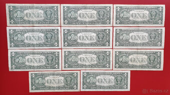 Kompletní sada 11x 1 USD bankovka – série A až L, rok 2013 - 2