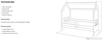 Domečková postel 160x80 - 2