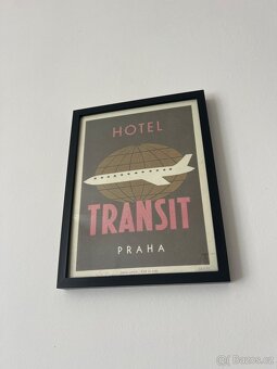 Plakát Hotel Transit Praha – limitovaná edice + rám - 2