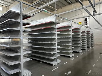 Plechové regály oboustranné - 2