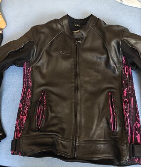 Dámská kožená moto bunda W-TEC Caronina NF-1174, vel. XL - 2