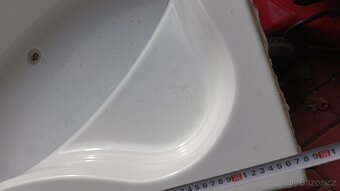 Rohová vana + páková baterie, - 2