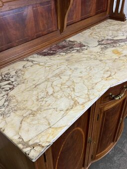 Starožitná komoda s nástavbou a zrcadlem (133023) - 2