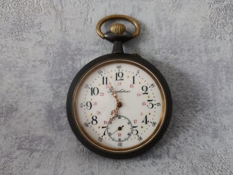 Obrovské kapesní hodinky Regulateur 67mm s průhlednou pracho - 2