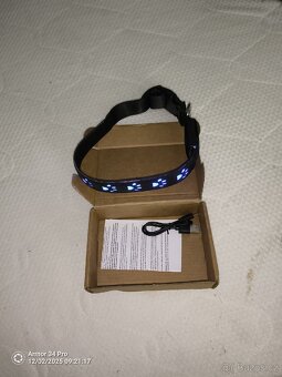 Obojek na psa svítící nabíjecí - 2