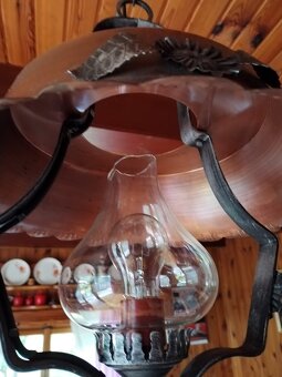 Stylový ozdobný, kovový lustr (SRN) - 2