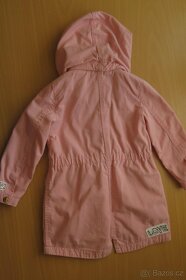 Bunda/kabát jarní/podzimní s kapucí, vel. 110, H+M - 2