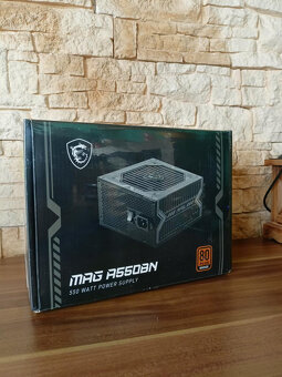 Kvalitní zdroj MSI MAG A550BN - 550W, 80+ BRONZE, NOVÝ - 2