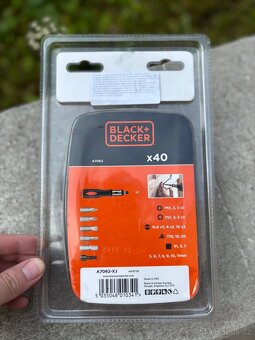 Black+Decker sada bitů a nástavců x40 – NOVÁ, nerozbalená - 2