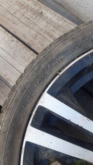 Prodám 3x alu kolo r17 5x100 s pneu - - 2