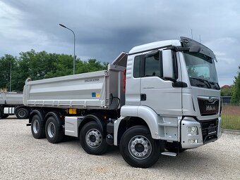 MAN TGS 41.470 8x4 - třístranný sklápěč + závěs pro přívěs - 2