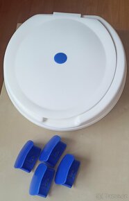 Prodám zvýšené záchodové sedátko, podsedák s víkem - 2