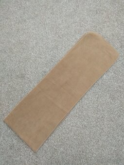 Nová unisex zimní šála - příjemný materiál, béžová, 150 cm - 2