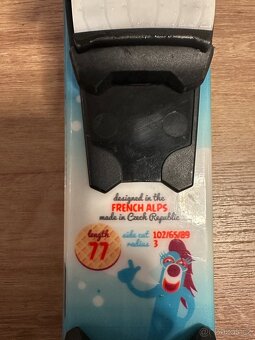 Set dětské lyže 77cm a lyžáky 18,5 - 2