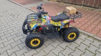 Dětská elektro čtyřkolka ATV Torino 1200W 48V graffiti žlutá - 2